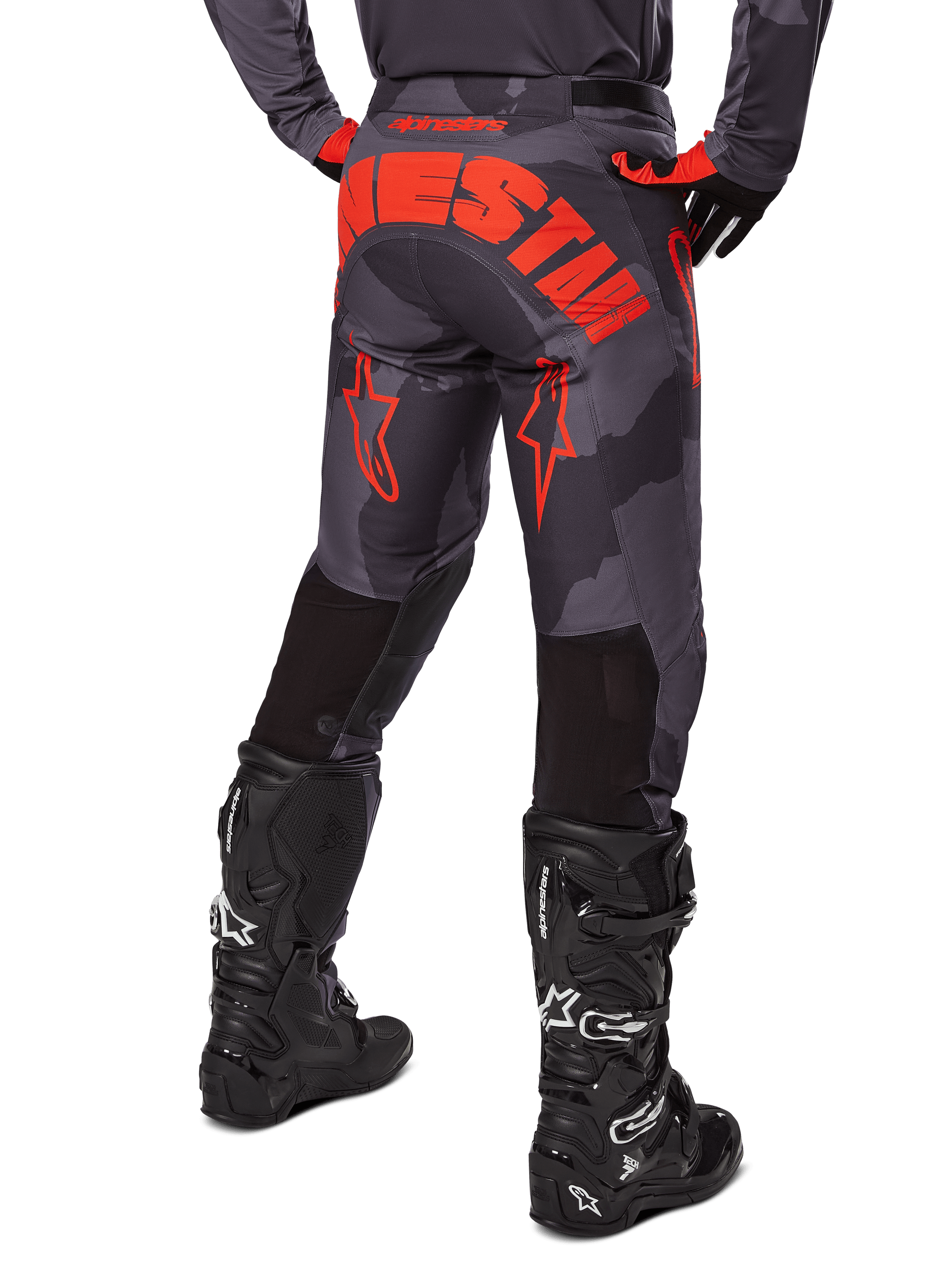 2025 Racer Hollow Pants - Gray MOTOCROSS Pants | Alpinestars