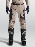 Alpinestars Racer Lone Pants, Motocross Riding Gear, Men, Desert Camo and Black, with reinforced leather inner knees.