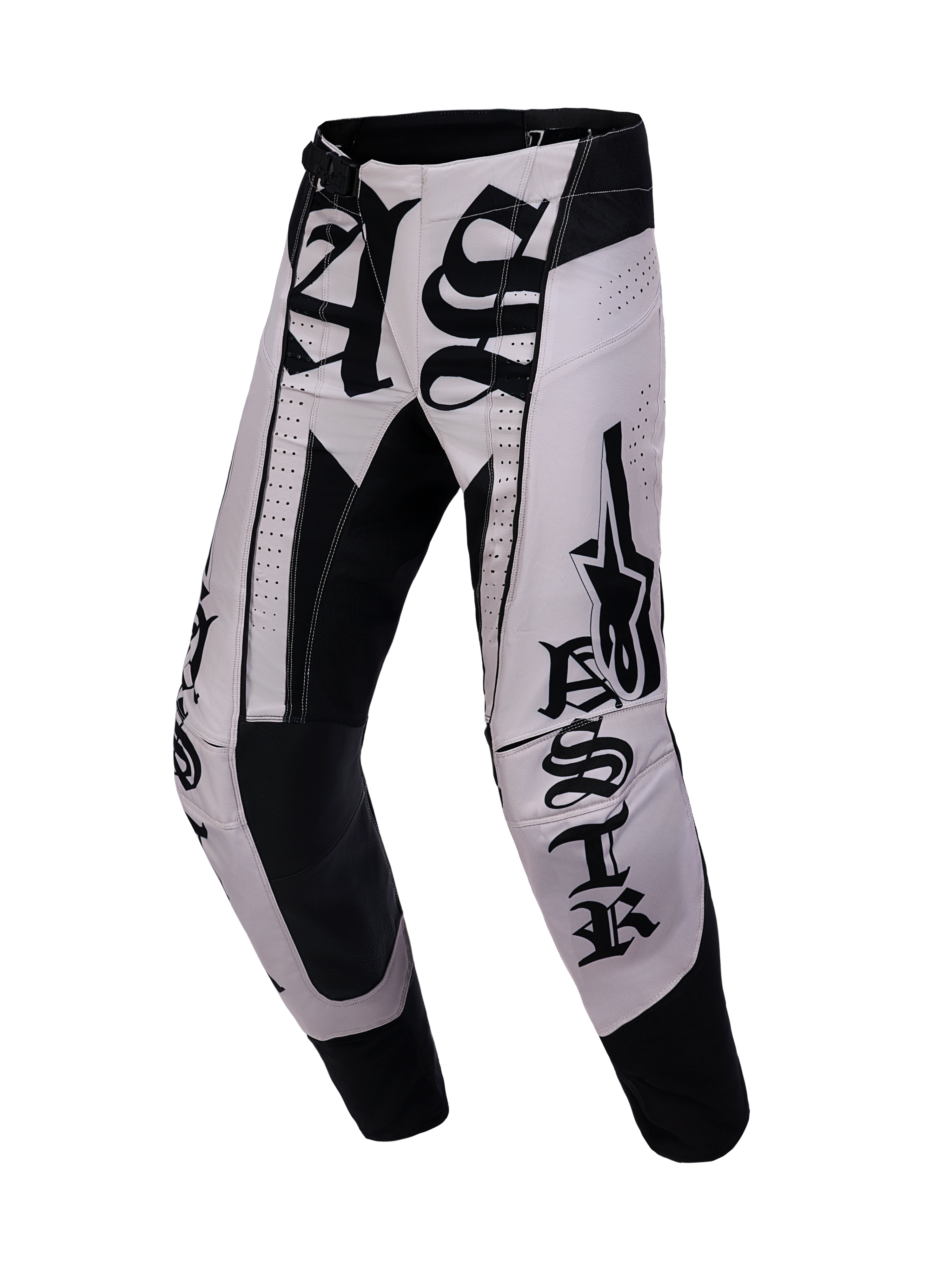 Alpinestars Techstar Wolf Dust Motocross Pants, Men's, Dune and Black, with laser-cut ventilation and ergonomic racing fit.