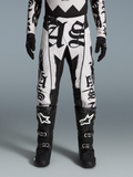 Alpinestars Limited Edition Techstar Wolf Dust Pants and Gear Set, black and white motocross gear for off-road performance.