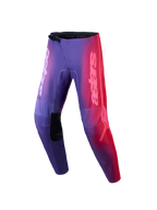 Alpinestars Stella Fluid Kepler Pants, Women's Motocross Pants, Purple and Rouge Red gradient with ergonomic pre-curved legs.