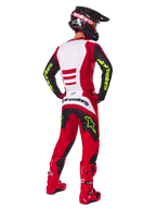 Alpinestars 2025 Fluid Haul Jersey and Gear Set, Red and Black motocross outfit with neon yellow accents.