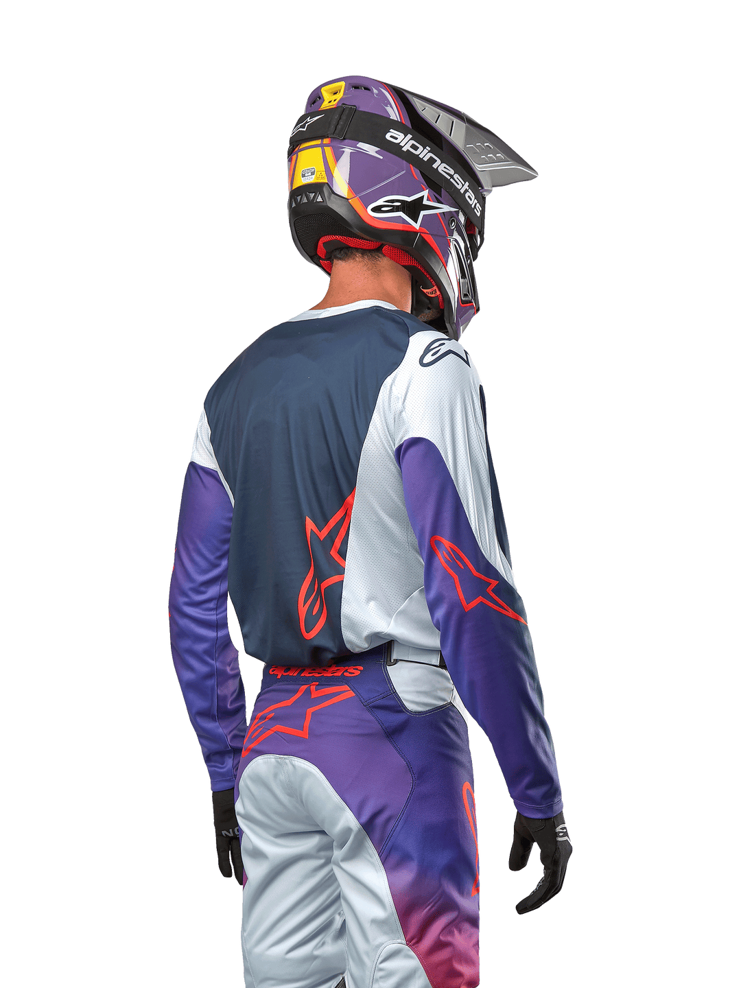 Alpinestars Racer Hoen MX Off-Road Jersey – Men's Red/Black, Sizes SM To 2XL, Moisture Wicking