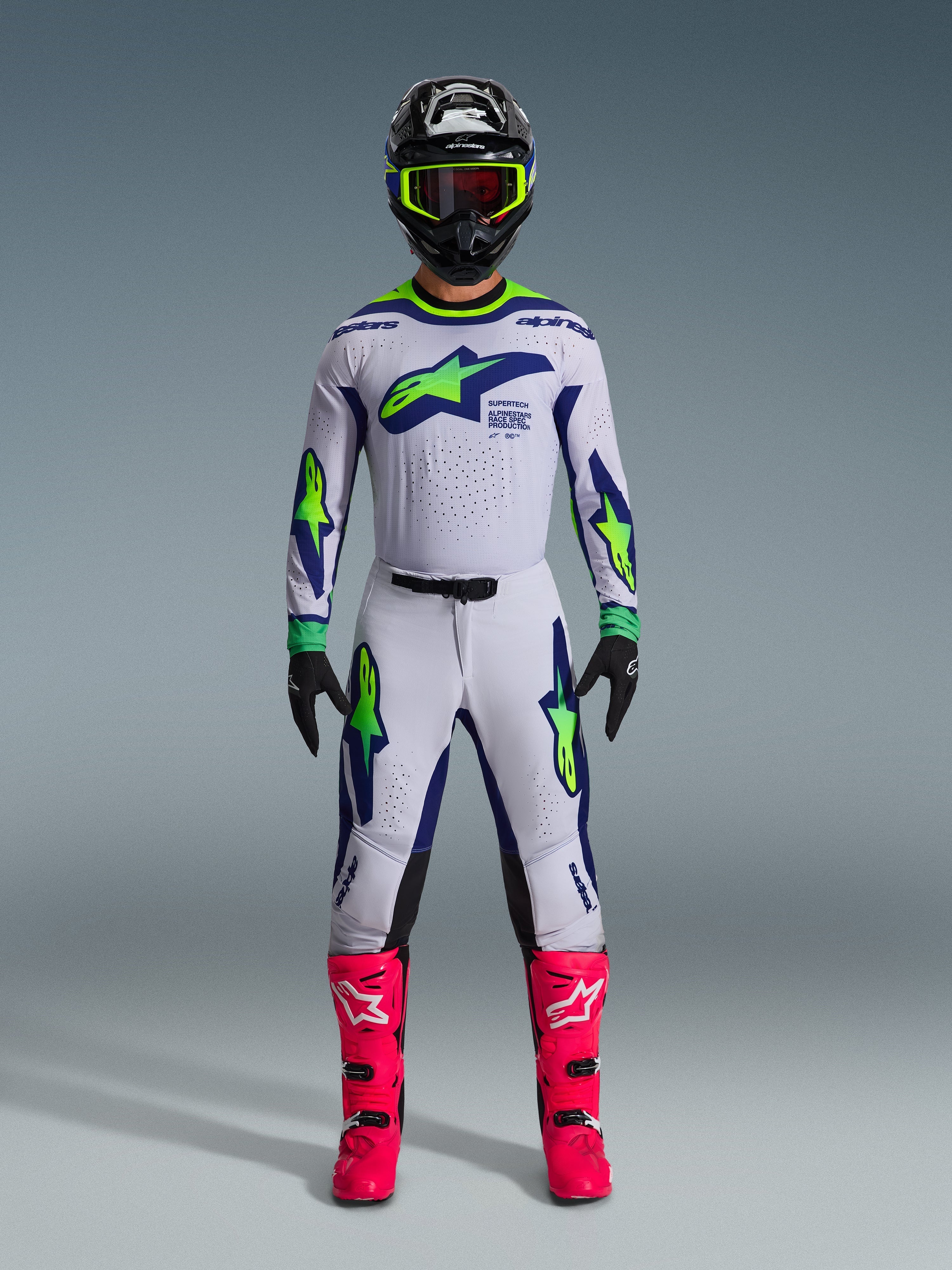 バイクウェア・装備 Alpinestars Supertech R 40 2026 Supertech Vista - MX Jersey | Alpinestars®