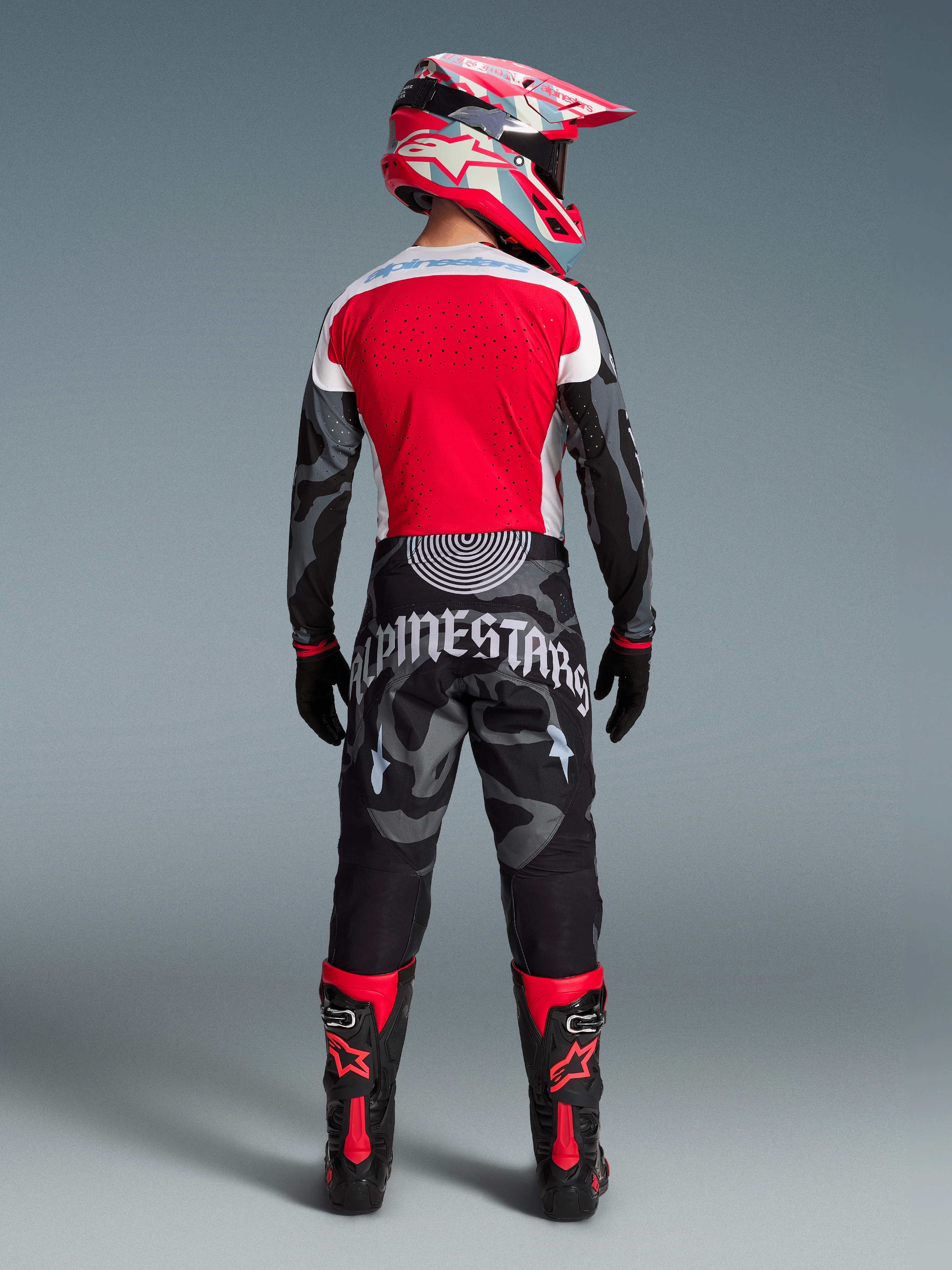 MX Gear Set | Alpinestars | Limited Edition Techstar Beast Coast Gear Set | Orange, Jersey S–XXL, Pants 28–40, 600D Polyfabric/Stretch Ripstop