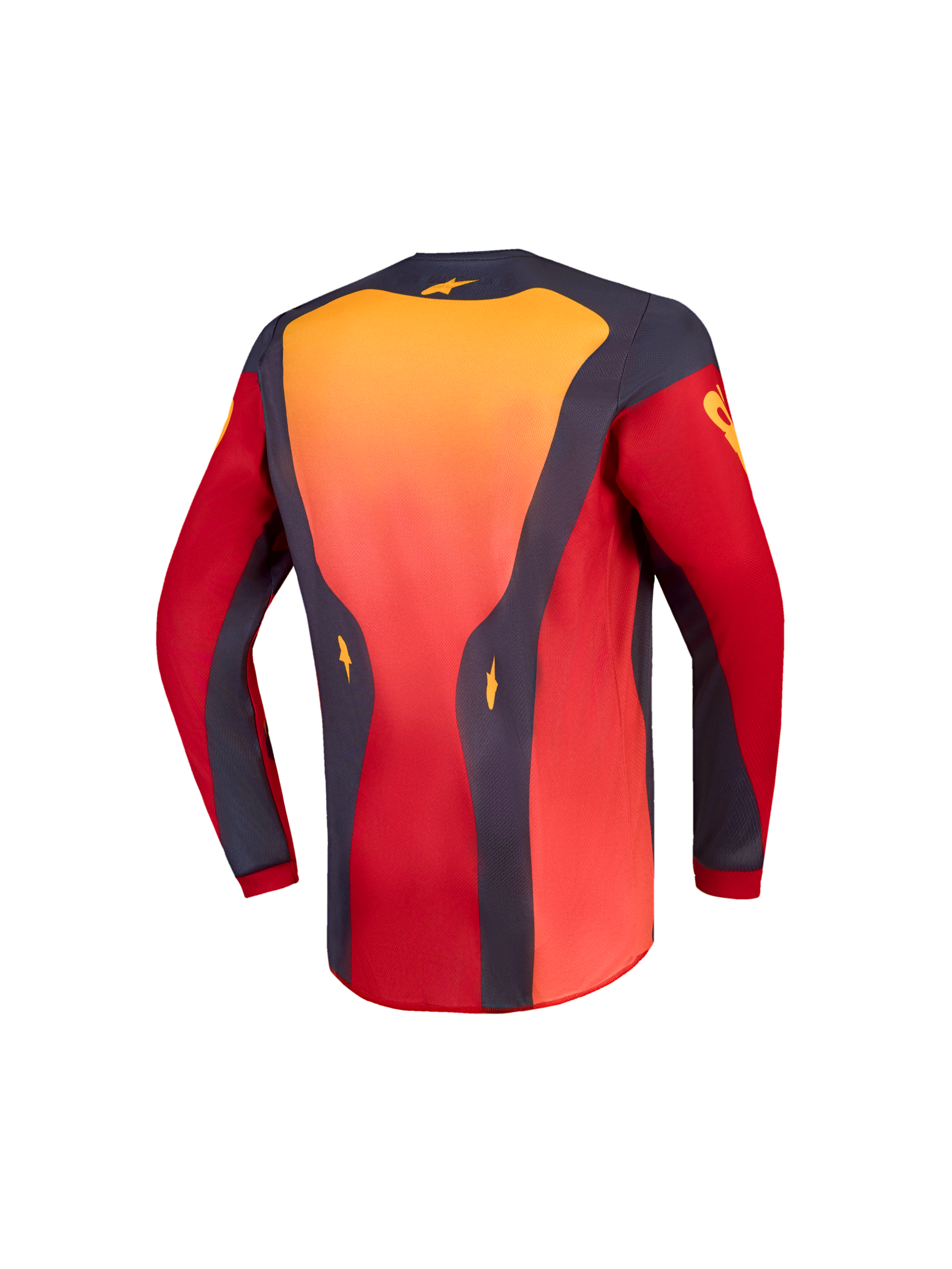 Alpinestars Youth Fluid Hunt Jersey, red and graystone motocross shirt with an extended rear for young off-road riders.