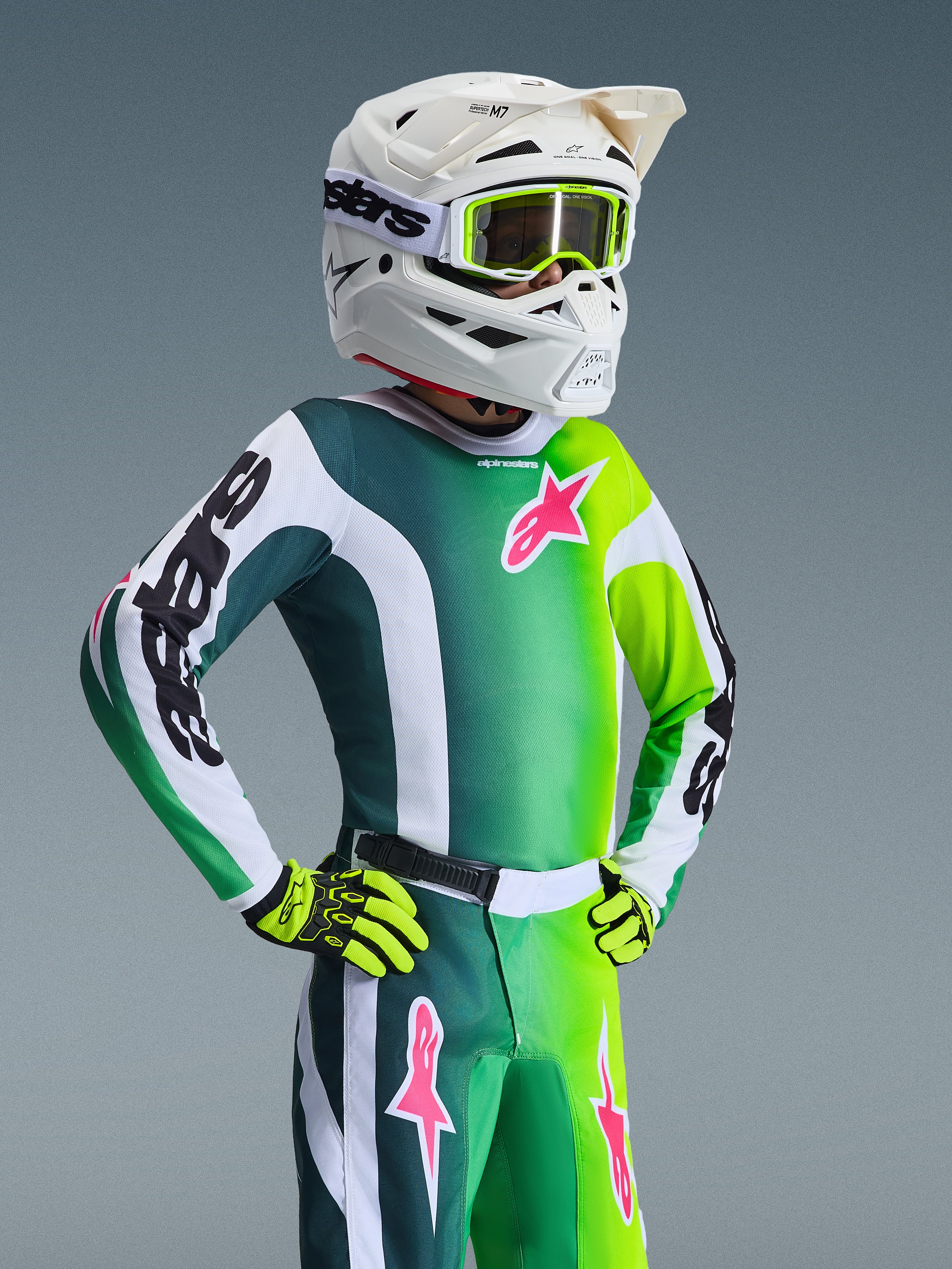 2026 Youth Fluid Portl - MX Jersey | Alpinestars®