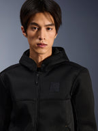 Alpinestars Chrome Superairflow Hoodie, Men's Black technical mesh motorcycle hoodie for casual riding and commuting.