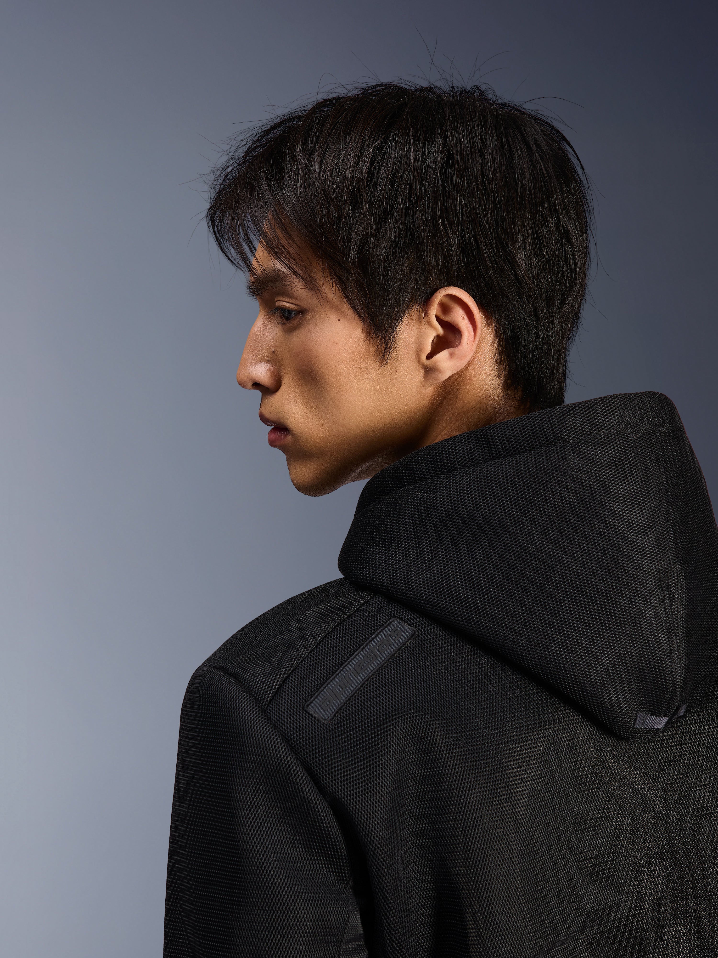 Alpinestars Chrome Superairflow Hoodie, urban motorcycle jacket for men, Black, ventilated 3D mesh with shoulder logo.
