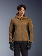 Alpinestars Chrome Superairflow Hoodie, Men's motorcycle mesh riding hoodie in Util Brown and Black for urban commuting.