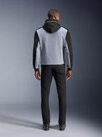 Alpinestars Chrome V2 Sport Hoodie, Men's Urban Motorcycle Jacket, Black and Gray Heather, Aramidic Reinforcements.