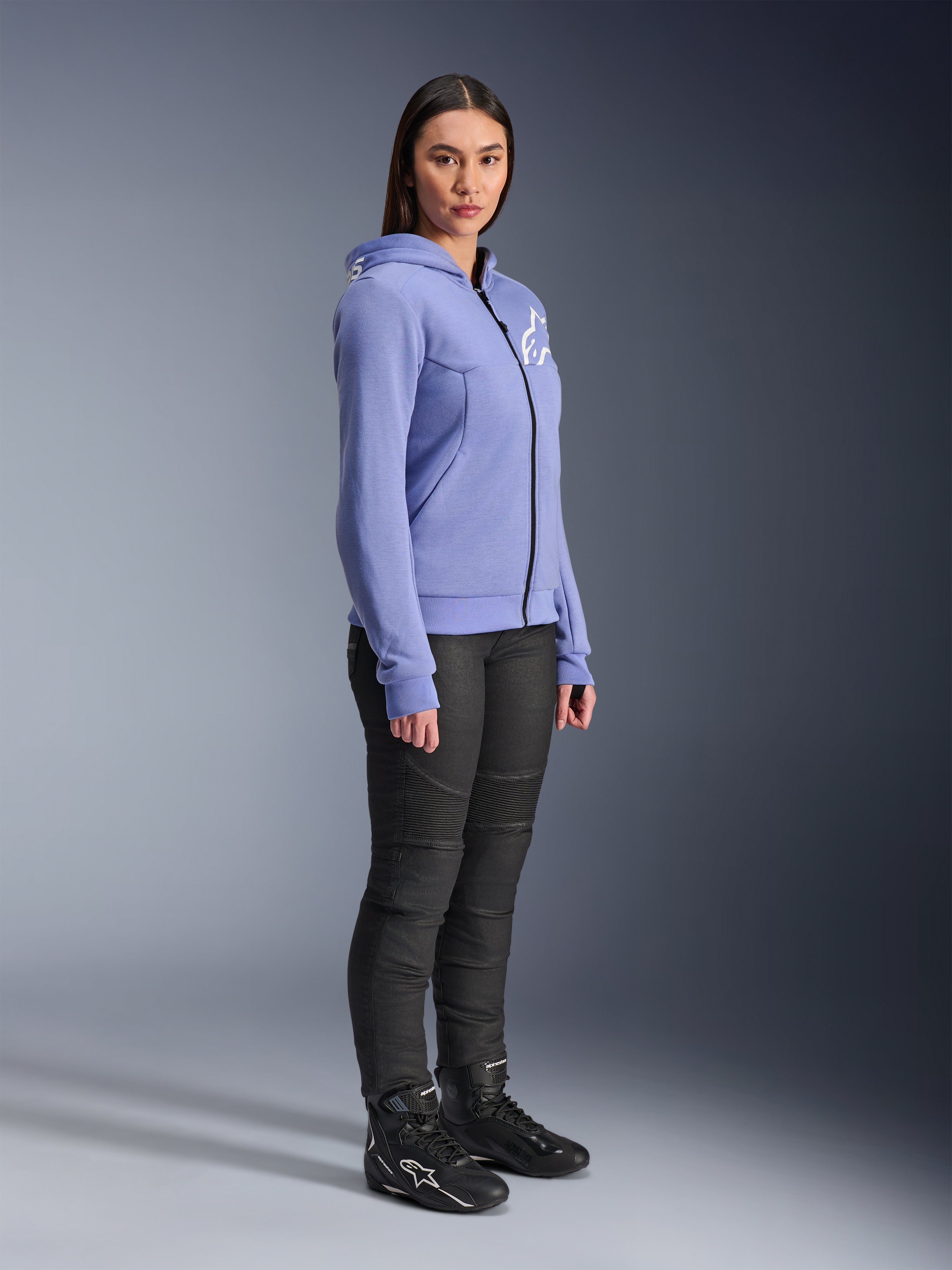 Woman Stella Chrome V2 Sport - Motorcycle Hoodie | Alpinestars®