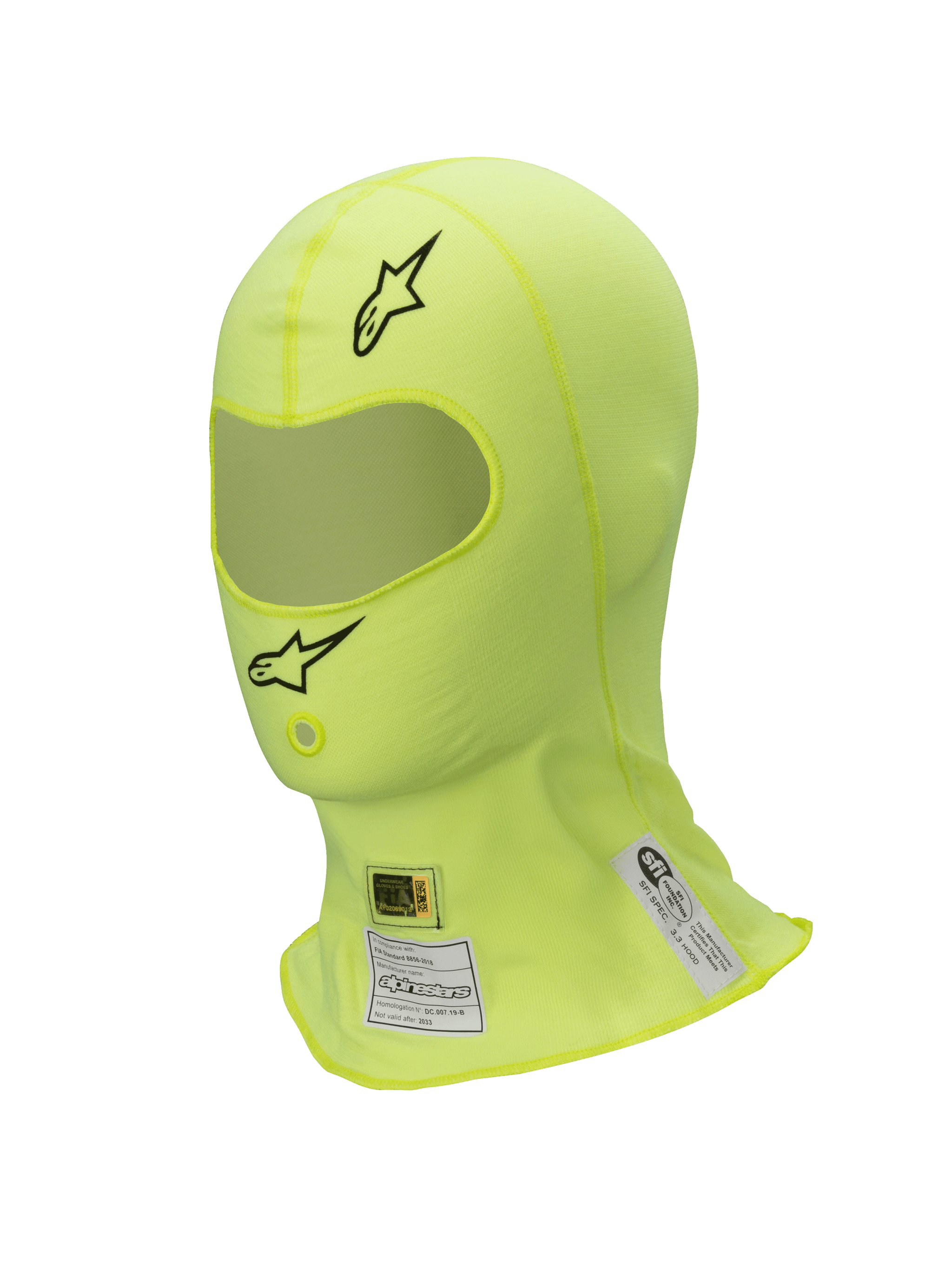 ZX Balaclava Evo V2 SFI - Yellow AUTO Base Layers ZX Balaclava Evo V2 SFI - Yellow AUTO Base Layers