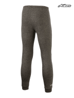 Alpinestars Race V3 Bottom, Formula 1 specification auto racing base layer pants, anthracite melange, lightweight flame-resistant underlayer, rear view showing certified FIA protection
