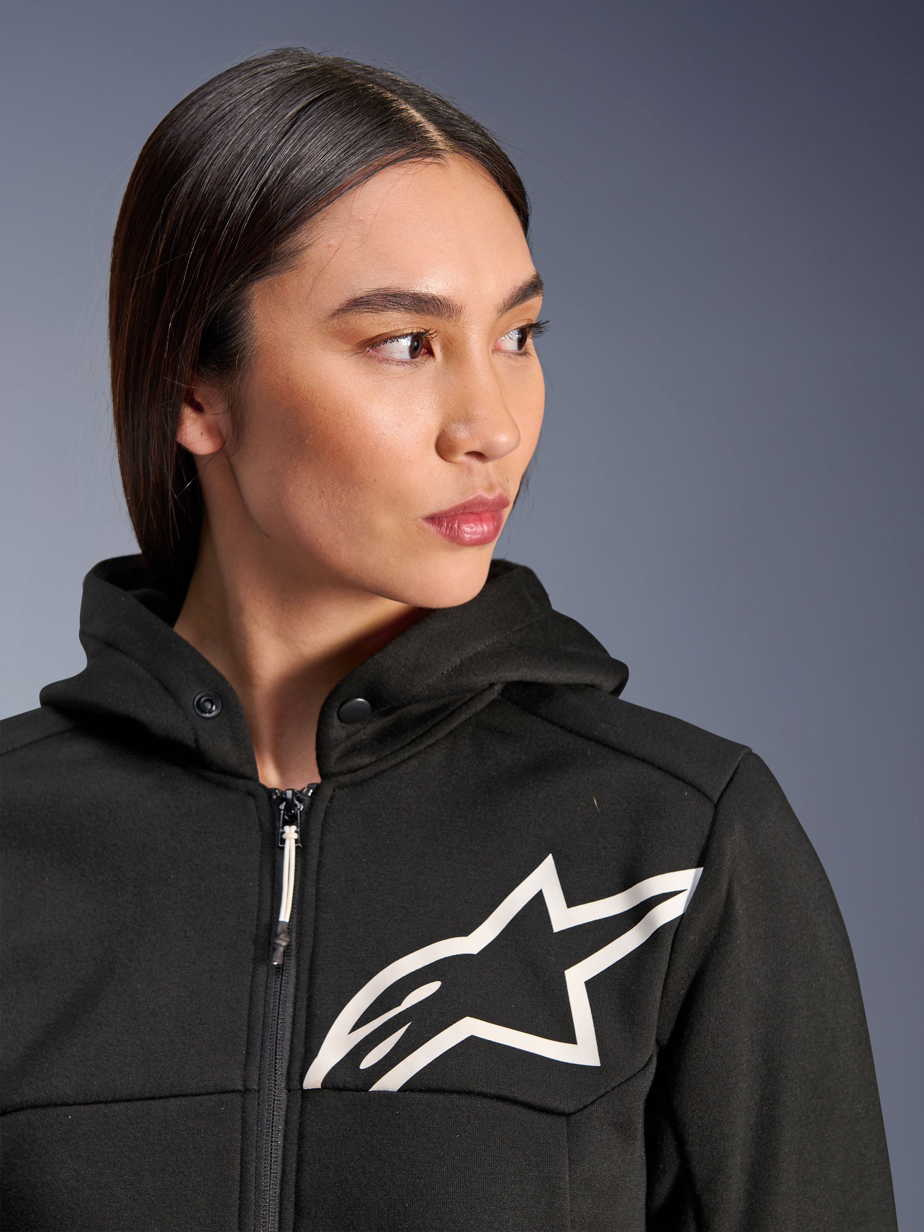 Woman Stella Chrome V2 Sport Hoodie - Black RACING/SPORT