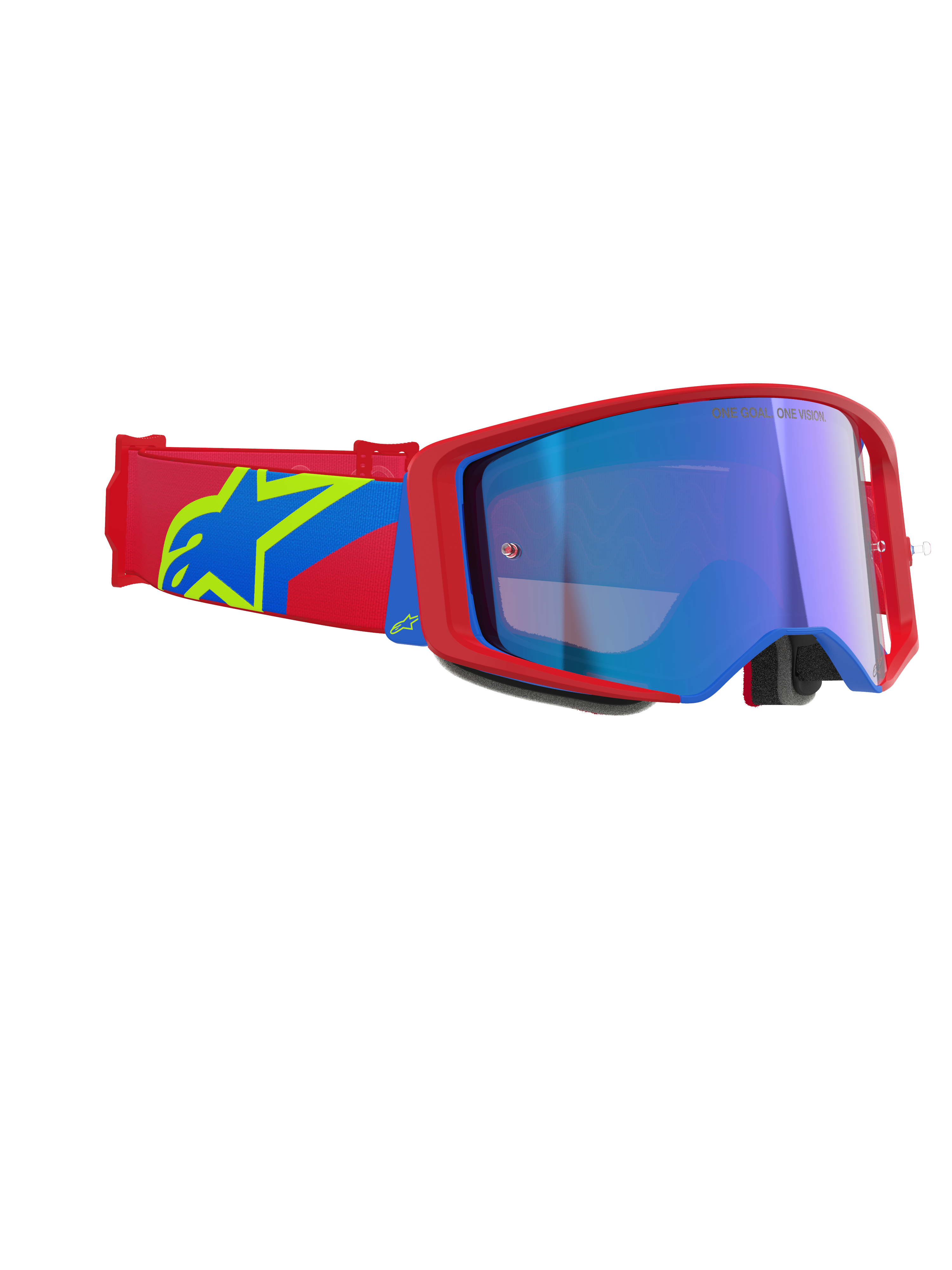 Alpinestars Supertech Goggles - Corp - Red/Blue - ABS Vision