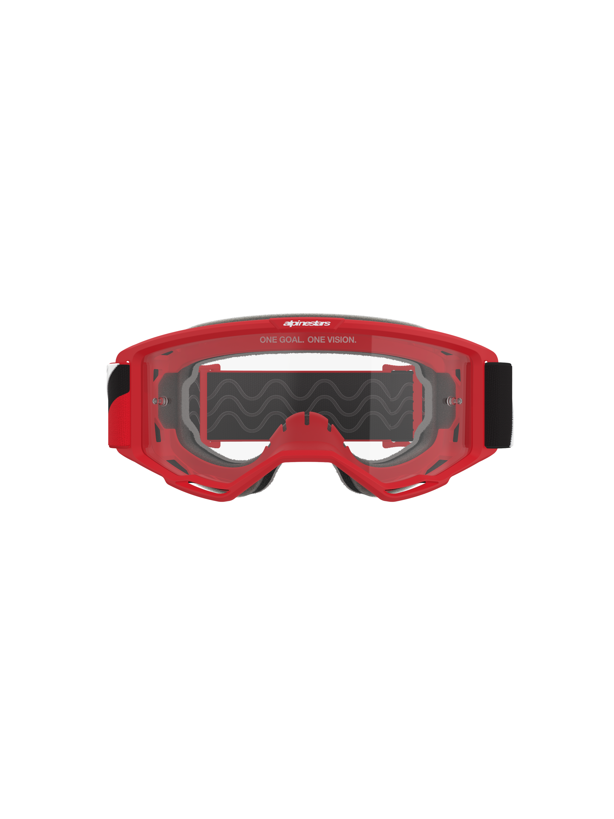 red vision goggles Alpinestars Vision OTG Goggles Red/Black/White Clear