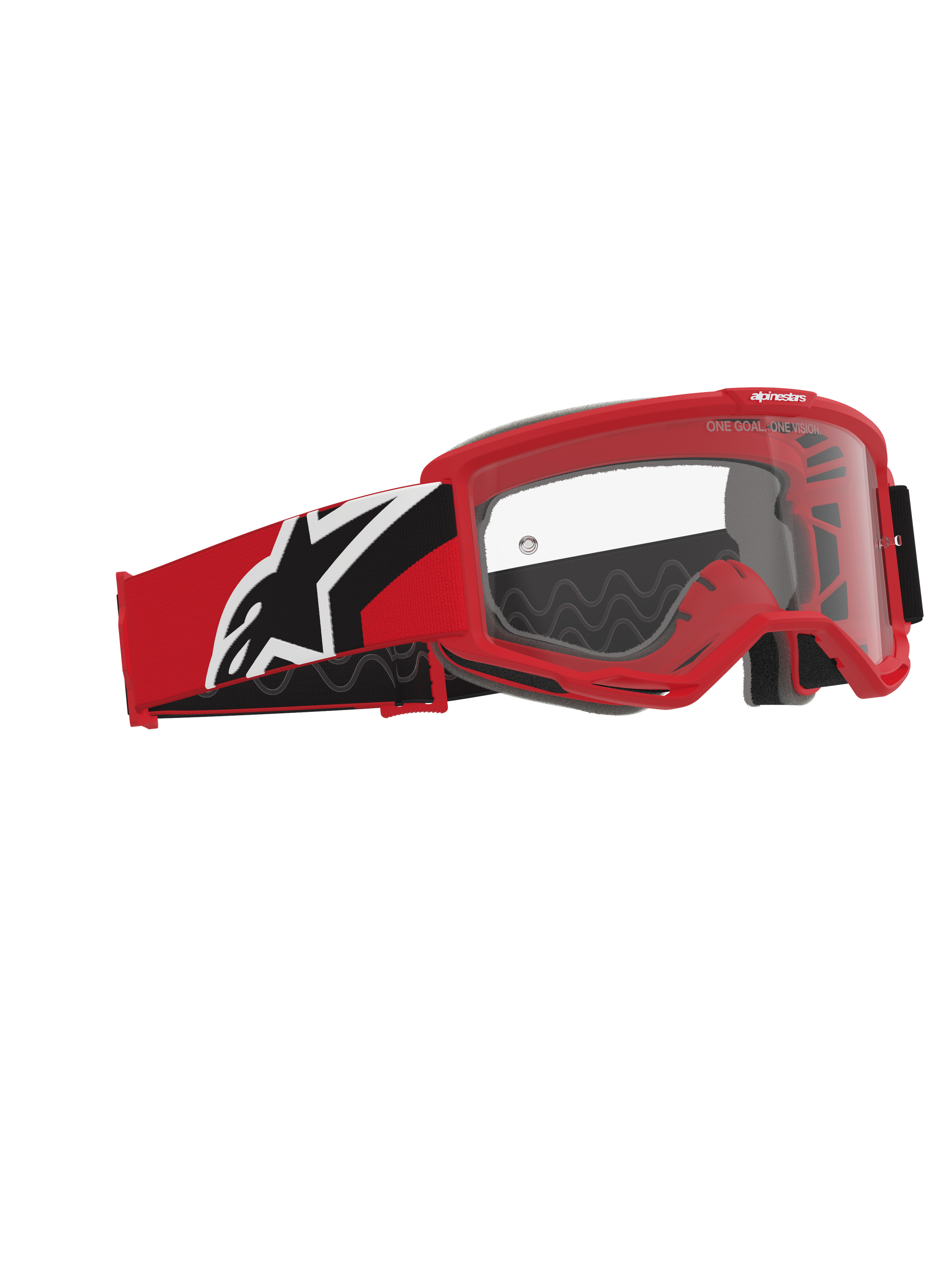 prescription mx goggles Alpinestars Vision OTG Goggles Red/Black/White Clear