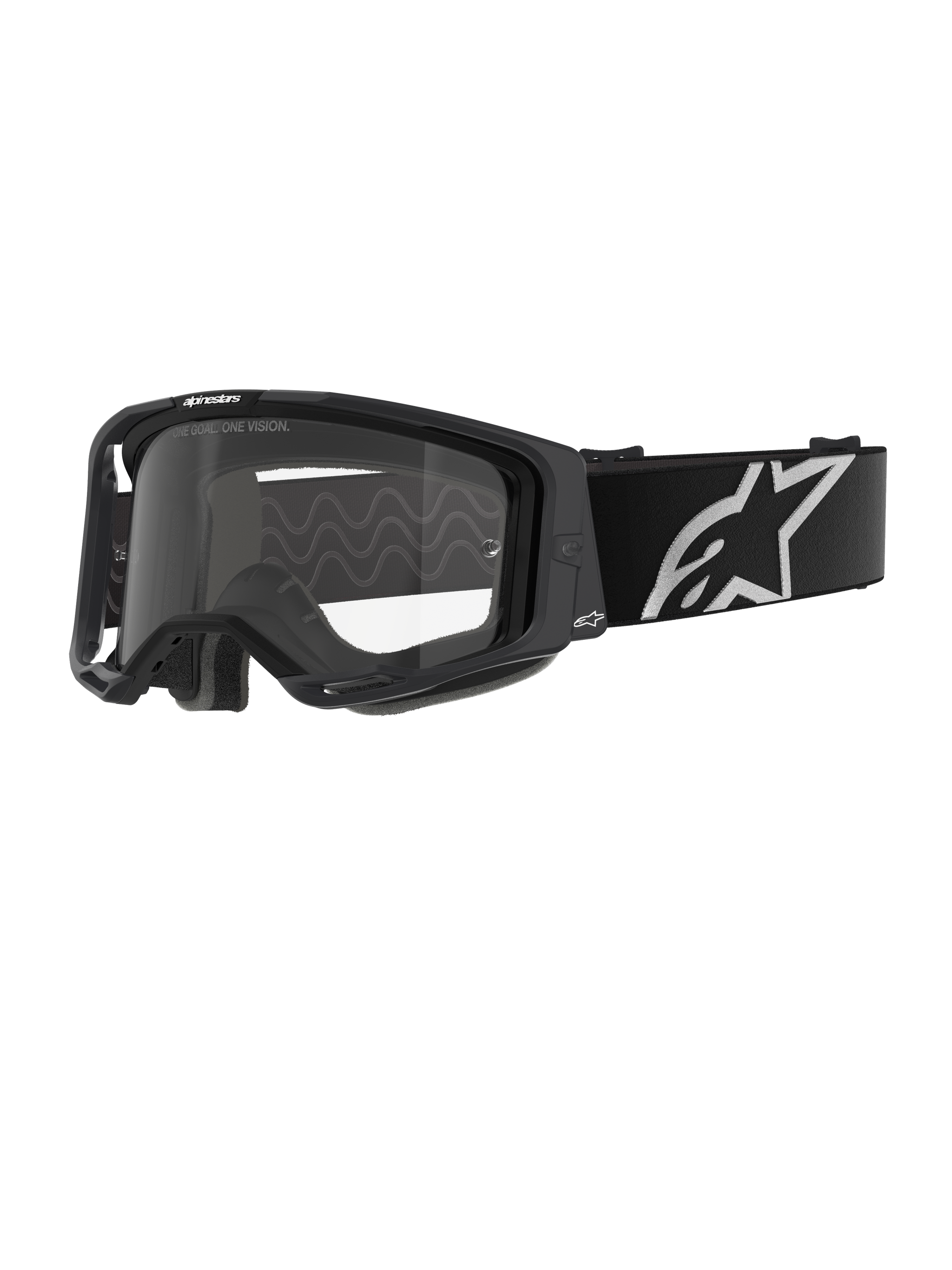 alpinestars goggles Black Clear
