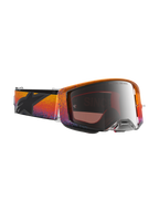 Alpinestars Limited Edition Supertech Black Hole Goggles, Motocross Goggles in Fire Red and Black with Mirrored Silver Lens.