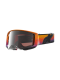 Alpinestars Limited Edition Supertech Black Hole Goggles, Motocross Racing Goggles, Fire Red and Black, Mirror Silver Lens.