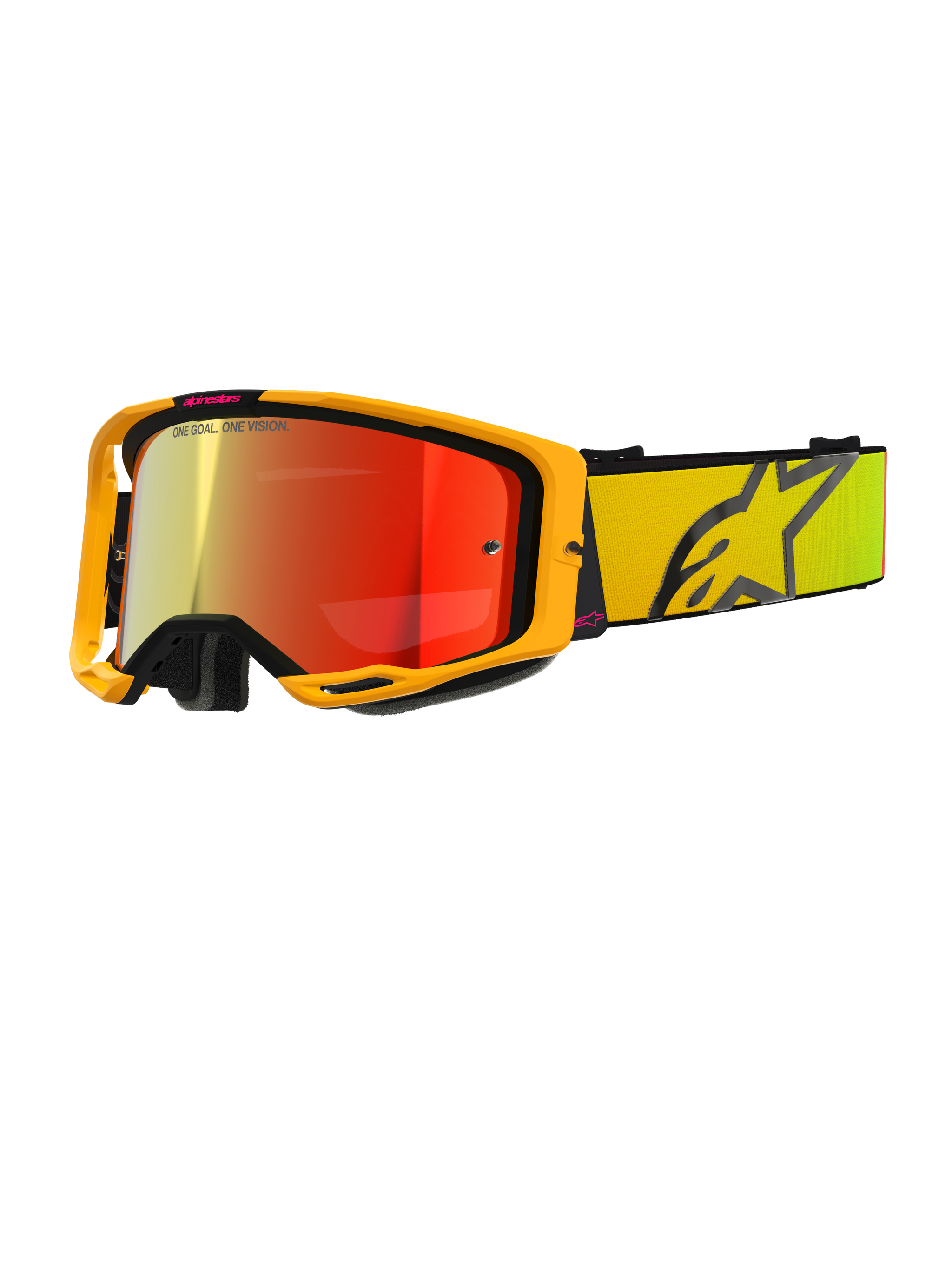 goggle motocross Yellow/Pink