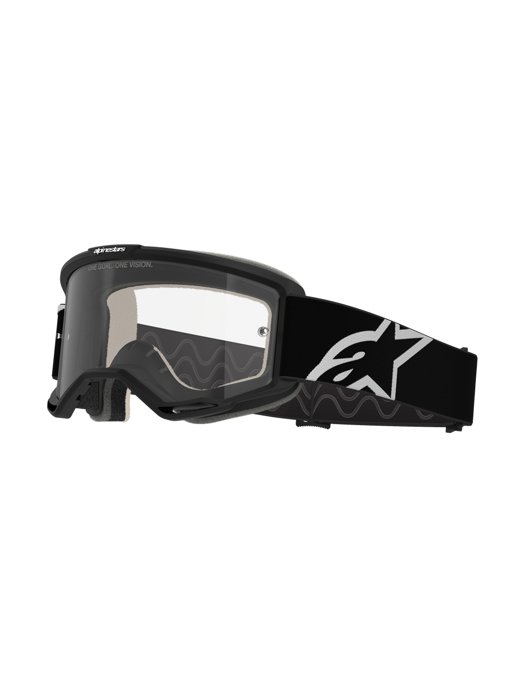 flat goggles Alpinestars Goggles - Goggle Vision 5 Corp Black Clear