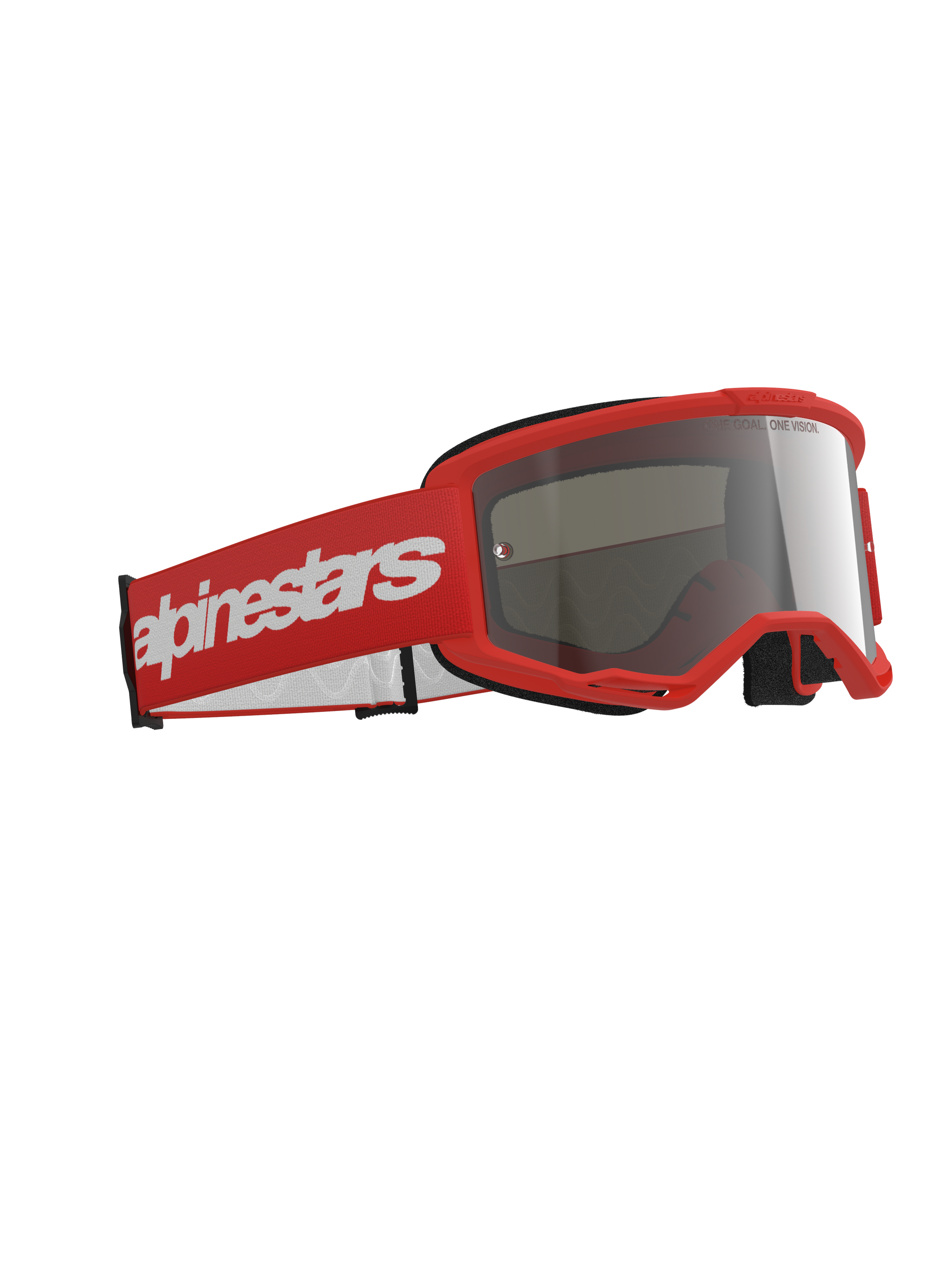 red vision goggles Alpinestars Vision 3 Goggles - Wordmark - Red