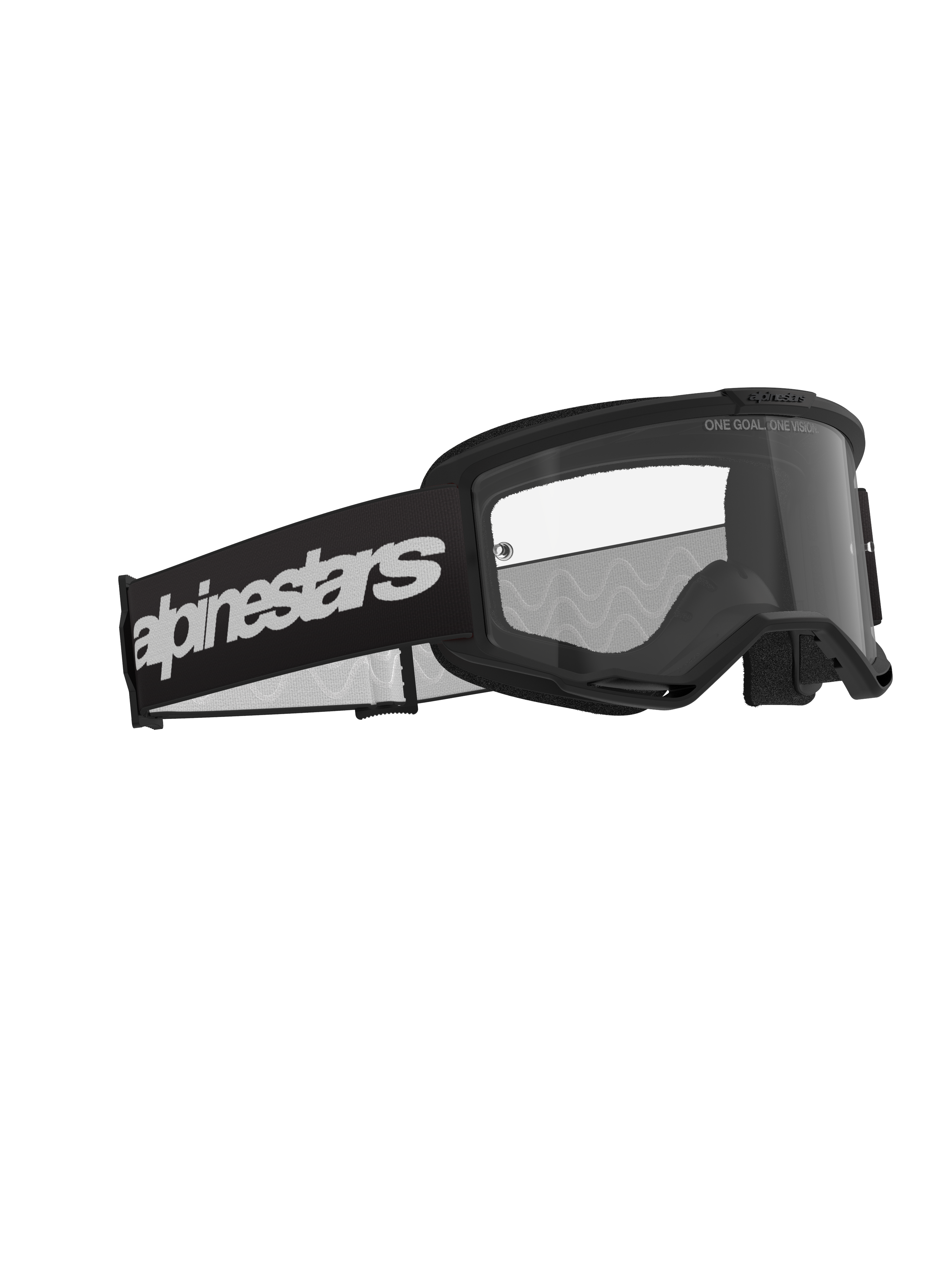 Alpinestars Vision 3 Goggles - Wordmark - Black
