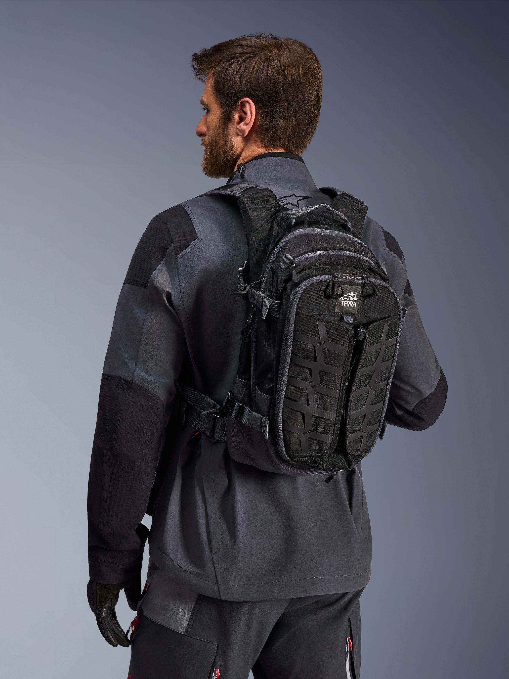 Alpinestars US - AT-15 Back Pack, Black/Deep Gray, Size: One Size