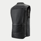 Alpinestars Tech-Air 3 Leather System, Black Motorcycle Airbag Vest, featuring premium leather and side stretch panels.