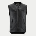 Alpinestars Tech-Air 3 Leather System, black premium leather motorcycle airbag vest for urban riding with CE Certified protection.