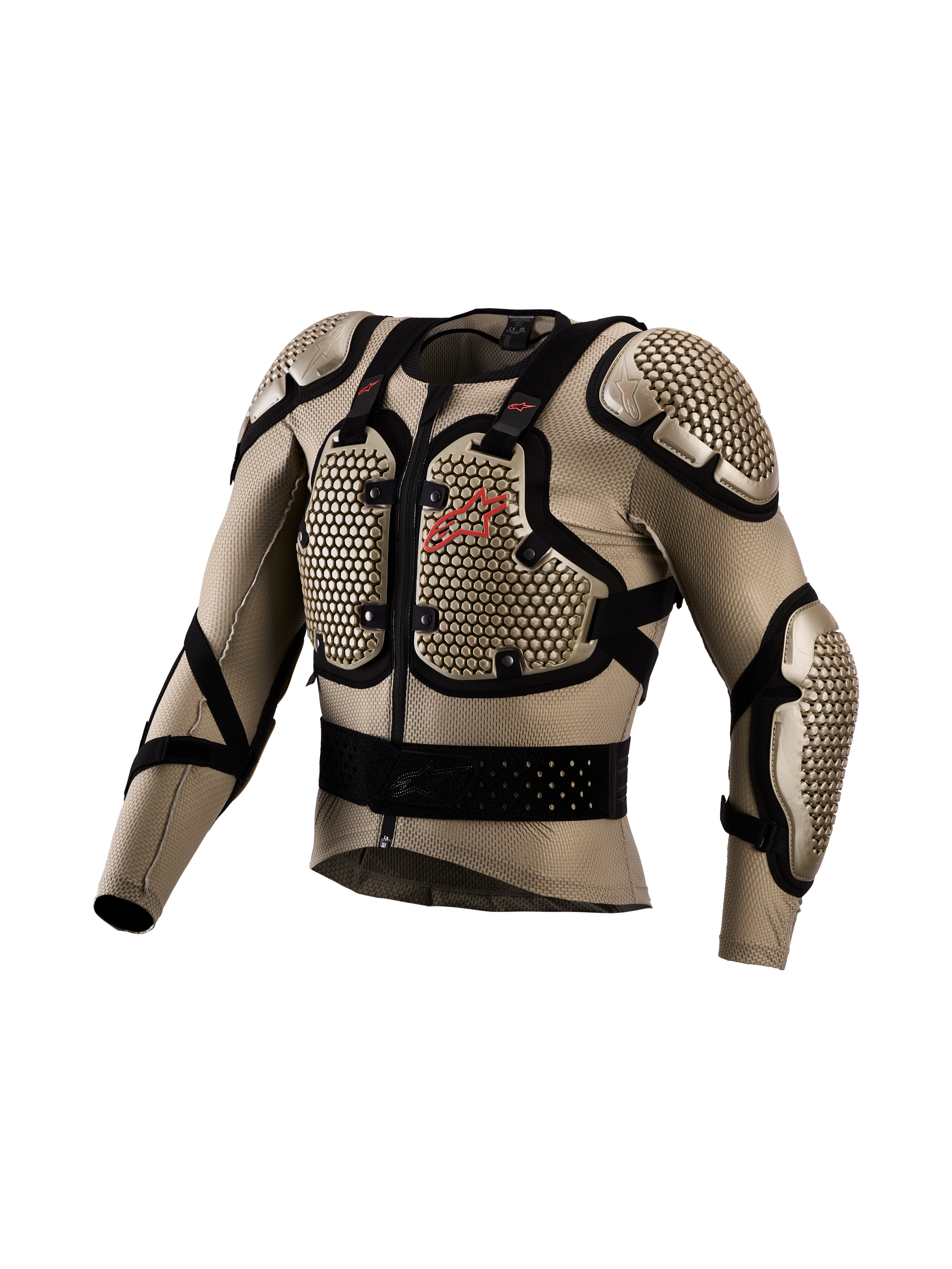 Alpinestars Bionic Action V3 Protection Jacket, aluminum and black motocross armor with breathable stretch mesh.