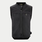 Alpinestars Tech-Air® 3 Canvas System, black motorcycle airbag vest for touring and urban riders, AI-powered protection.