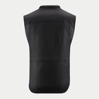 Alpinestars Tech-Air 3 Canvas System, black motorcycle airbag vest for touring, rear view with durable nylon construction.