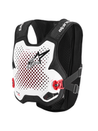 Alpinestars Tech-Air MX System, Motocross Airbag System, White and Black, CE-certified off-road protection vest with Nucleon PLASMA back protector