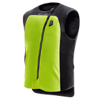 Alpinestars Tech-Air 3 V2 System, Men's Motorcycle Airbag Vest, Black and Yellow Fluo, featuring AI-powered protection.