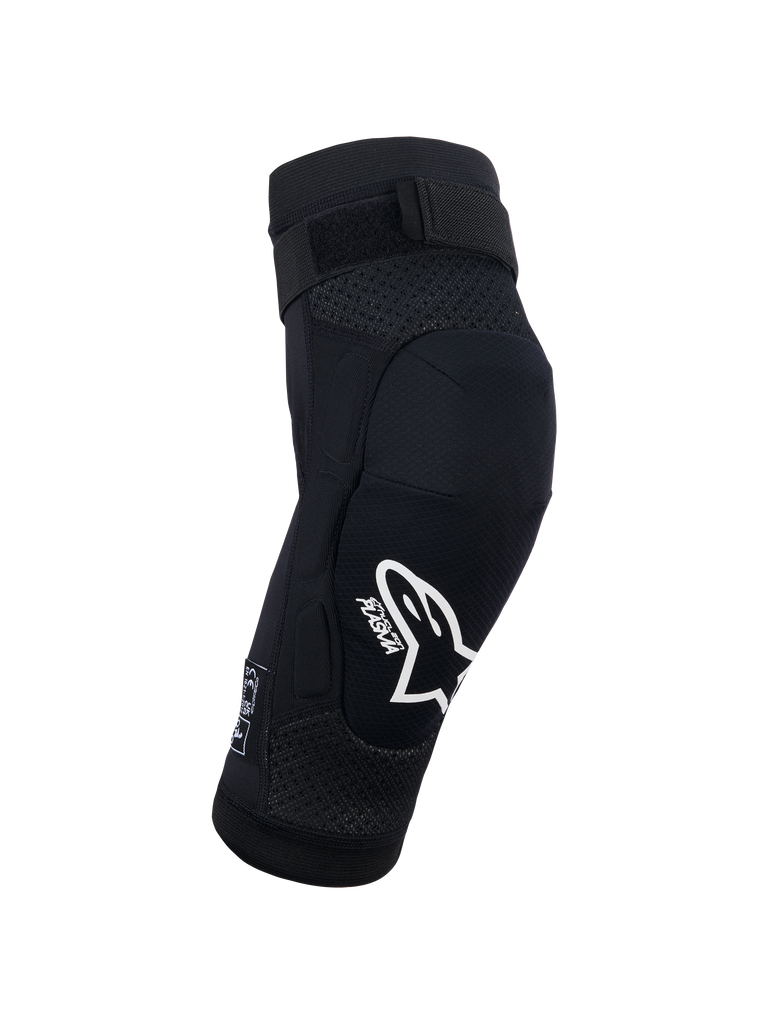 Alpinestars Bionic Plasma Youth Knee Protector, Black, Motocross Protection Gear, White Alpinestars Logo and Plasma Branding, 3D Mesh Chassis, Adjustable Top Strap, Ergonomic Contoured Design