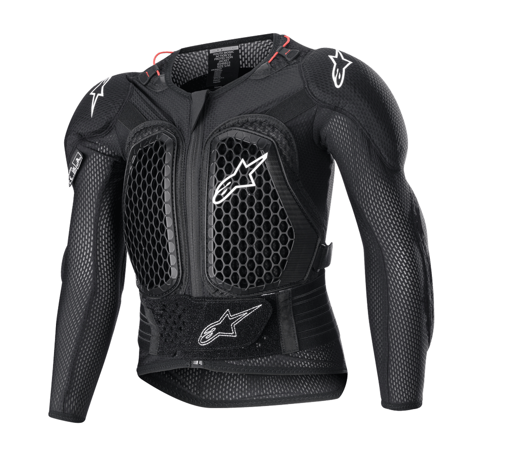 Alpinestars メッシュバイクジャケット ブラック　背面プロテクター付き 6546823-10-fr_youth-bionic-