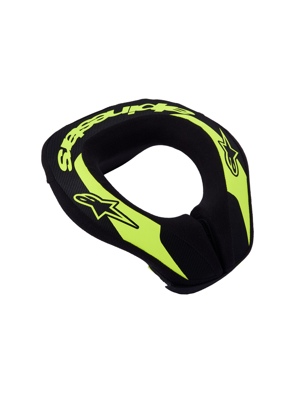 Alpinestars Youth Sequence Neck Roll, Motocross and Karting Neck Support, Yellow Fluo and Black, Ergonomic Design.