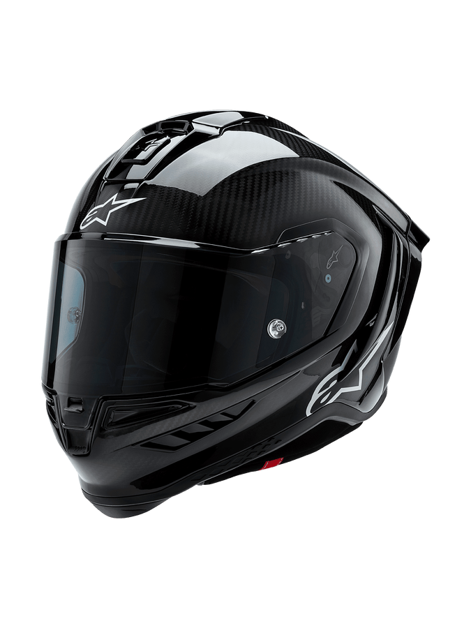 Supertech R10 Solid Helmet - BLACK RACING Helmets | Alpinestars
