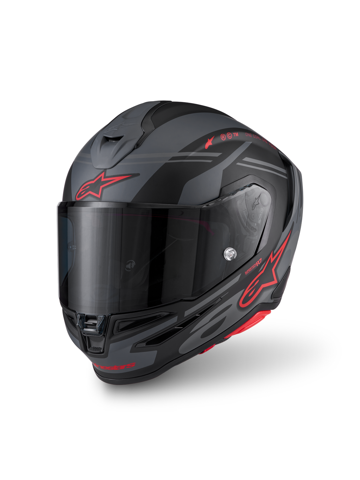 L / Black/Gray/Red Matte