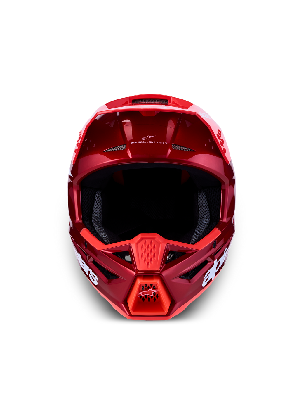 Alpinestars SM3 Radium Helmet, Red Motochrome motocross gear, ECE 2206 certified with lightweight polymer shell.
