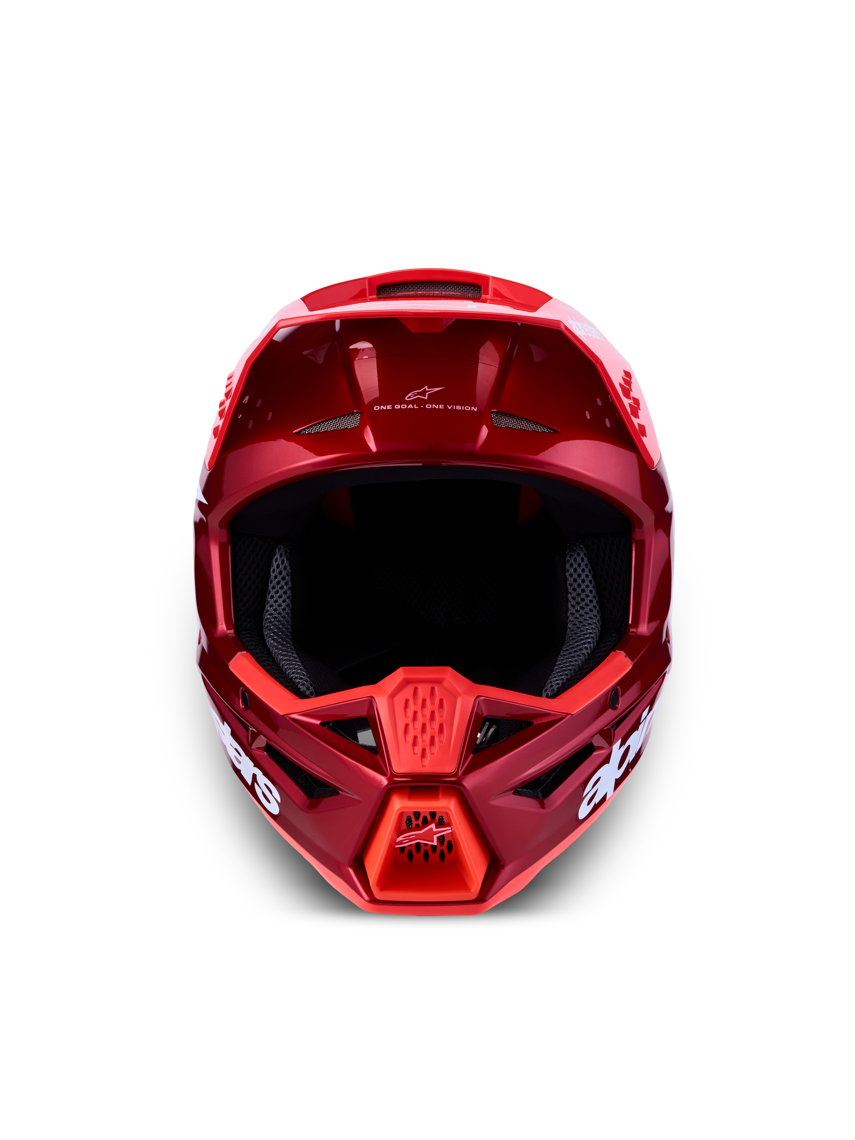 Alpinestars SM3 Radium Helmet, Red Motochrome motocross gear, ECE 2206 certified with lightweight polymer shell.