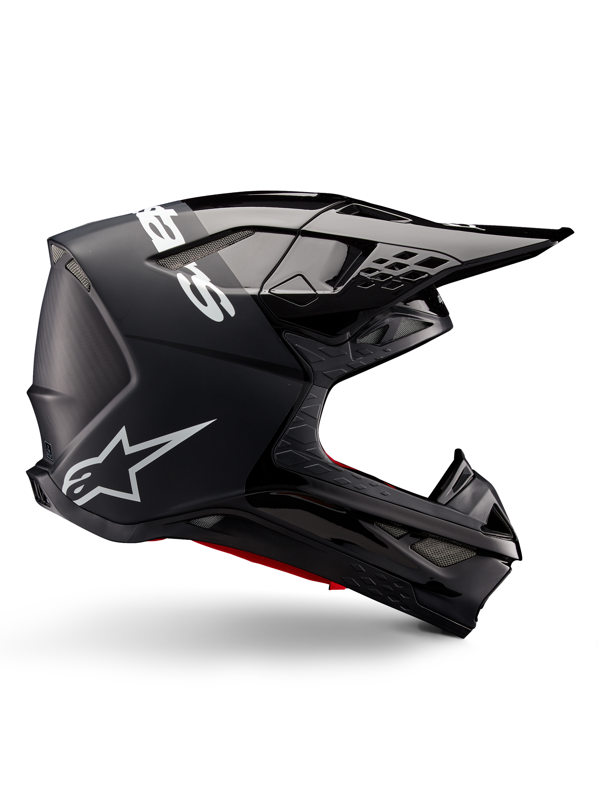 black lightning motorcycle helmet Supertech M10 Flood - MX Helmet