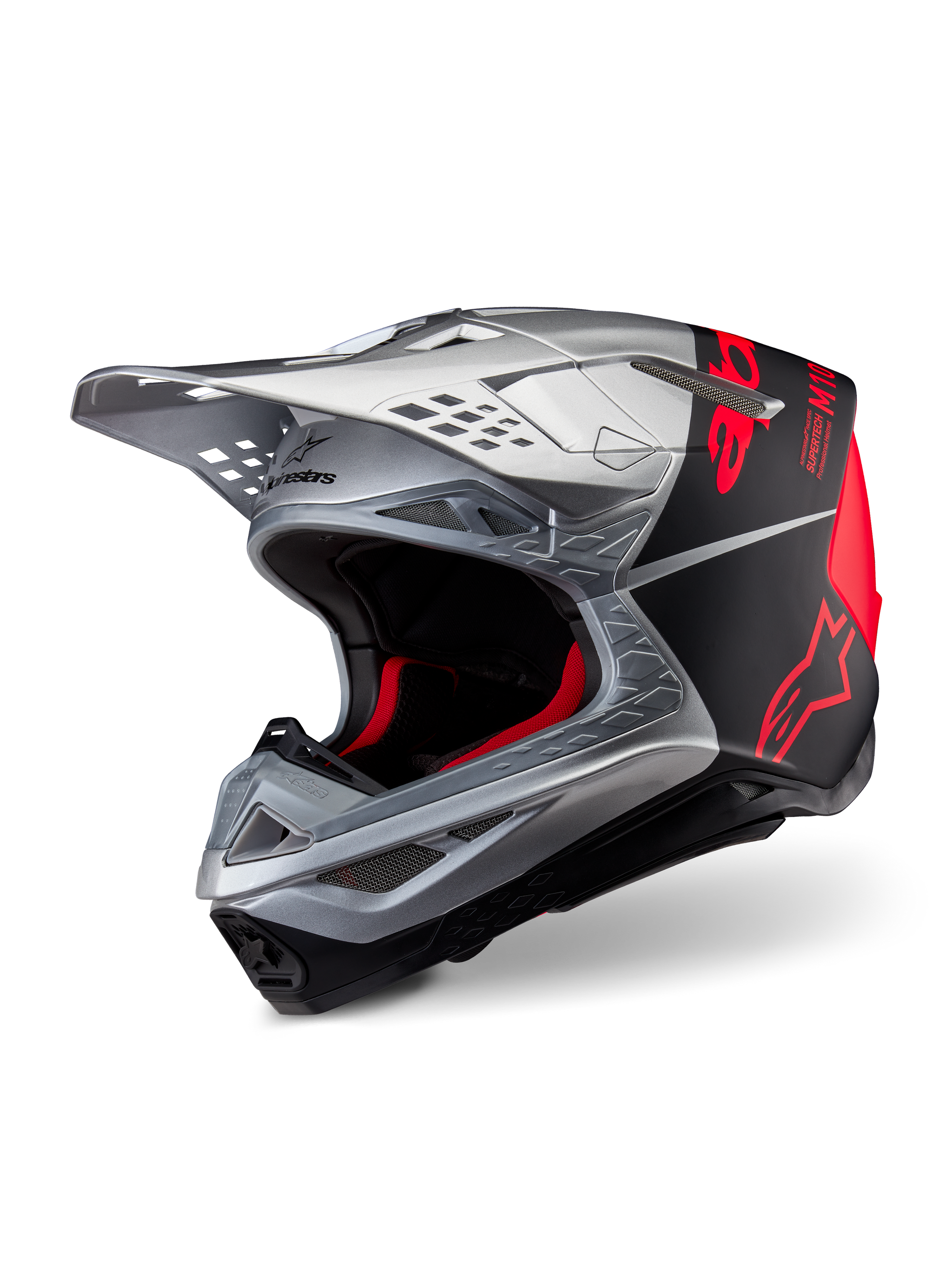 flood motorcycle helmet XS / Silver/Black/Orange Fluo Matte & Glossy