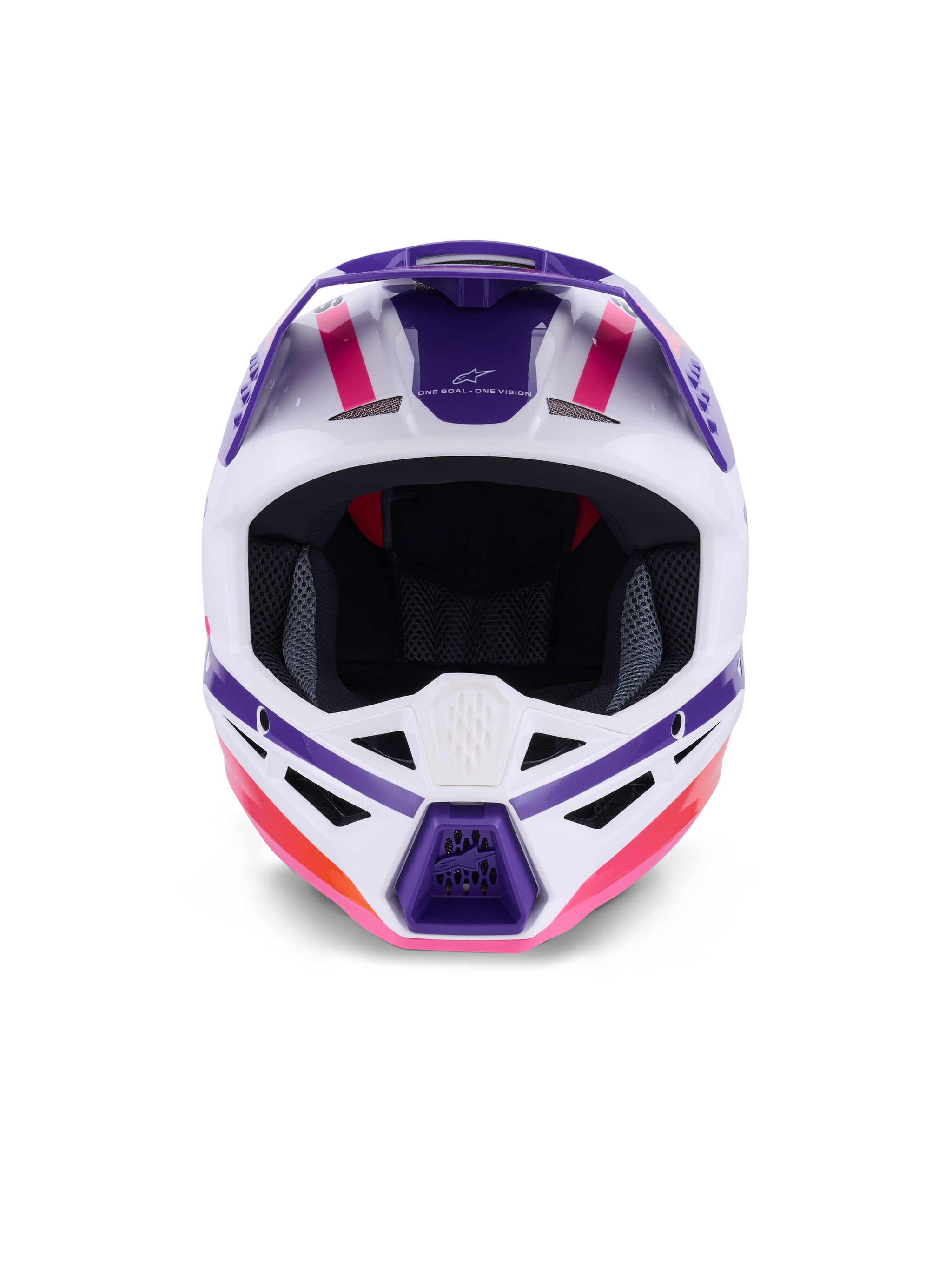 Alpinestars US - SM3 Heat Helmet ECE06/DOT, Man, White/Purple/Pink Glossy, Size: L Alpinestars US - SM3 Heat Helmet ECE06/DOT, Man, White/Purple/Pink Glossy, Size: L