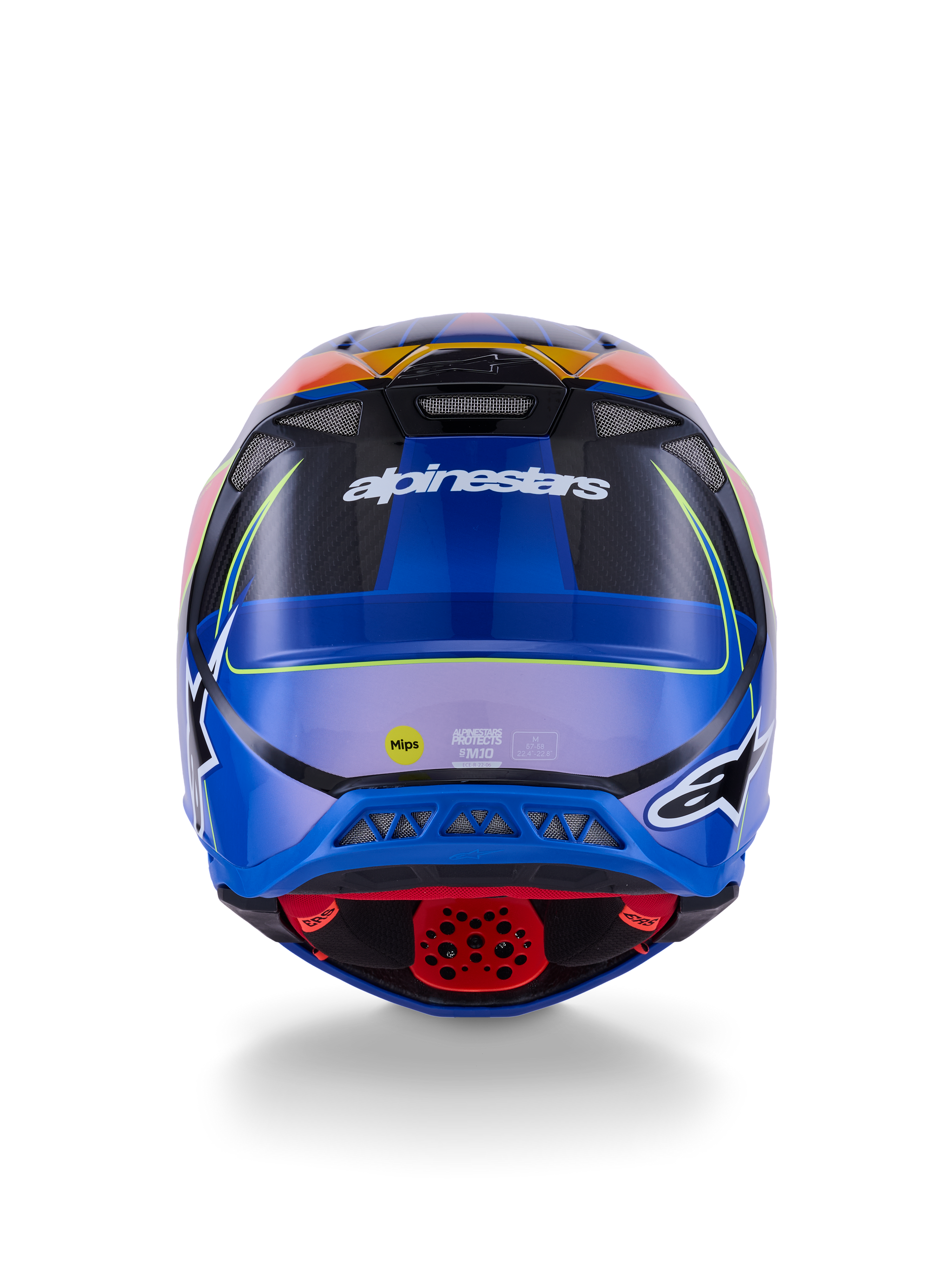 alpinestars motorcycle under helmet skull cap XS / Blue/Red/Yellow Fluo Glossy