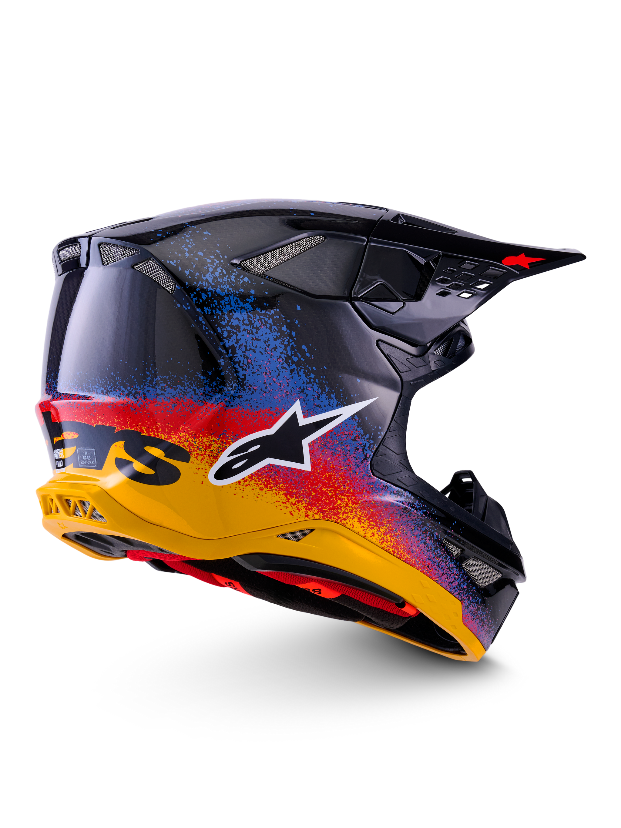 black football helmet maroon star Alpinestars US