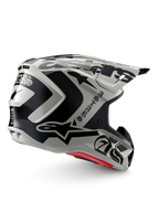 Alpinestars Limited Edition S-M7 Wolf Dust Helmet, motocross gear, Dune and Black, ECE and DOT certified aerodynamic shell.
